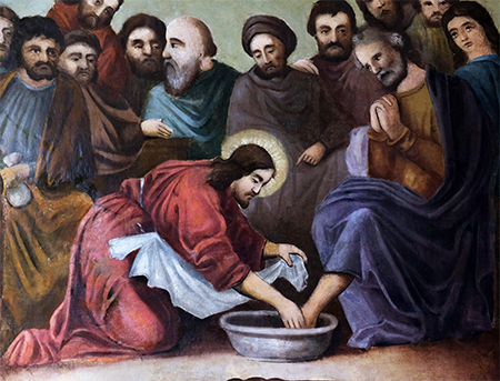 弟子の足を洗うイエス・キリスト